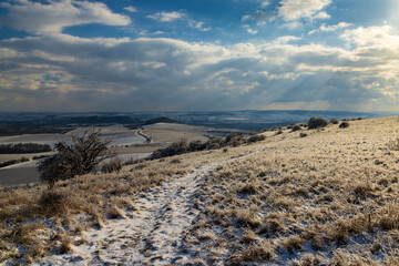 Palava winter landscape, Southern Moravia, Czech Republic