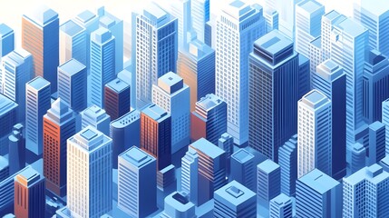 Towering Skyscrapers in a Dynamic Urban Metropolis