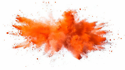 bright orange paint color powder explosion