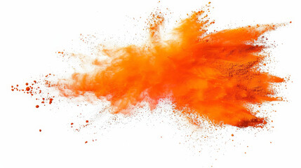 bright orange paint color powder explosion