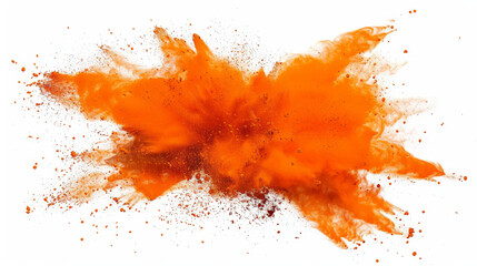 bright orange paint color powder explosion