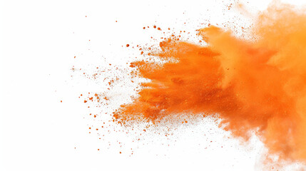 bright orange paint color powder explosion