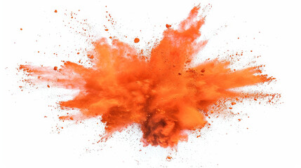 bright orange paint color powder explosion