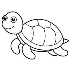 Turtle vector, turtle cartoon