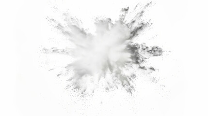 Fototapeta premium bright white paint color powder explosion