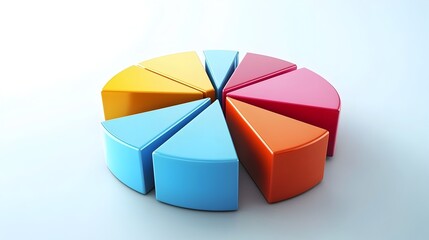 Obraz premium Comprehensive Business Plan Presentation with Pie Chart and Revenue Projections