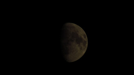 Moon Against Dark Night