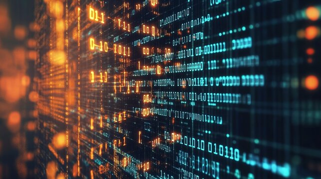 A hacker code being blocked by advanced encryption protocols