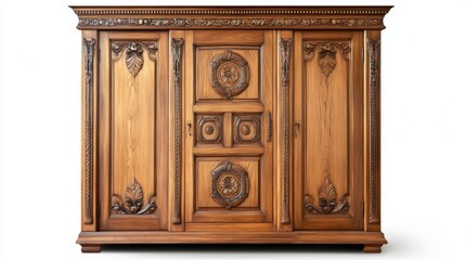 Fototapeta premium Armoire wood vintage wardrobe decorative.