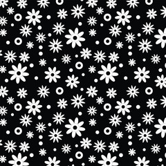 Flower Design Pattern For background, texture, tile, fabric.