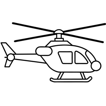 recommend clip art: helicopter with sky outline coloring book page line art drawing