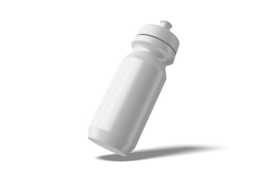 Floating of Bike Bottle, 3D Illustration