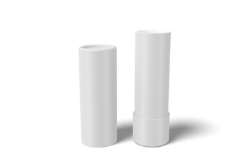 Blank Paper Tube, 3D Illustration