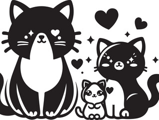 Calming cat clipart vector design,awesome Calming cat svg,high resolution printable Calming cat artwork