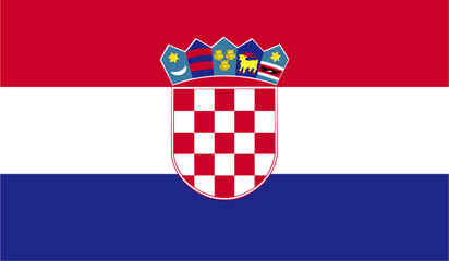 Illustration of the Croatia national flag