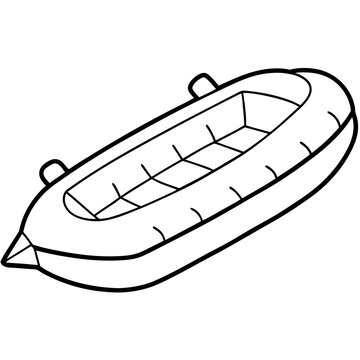 recommend clip art: inflatable boat outline coloring book page line art drawing
