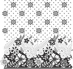 Flower Design Pattern, background, texture, border, fabric.