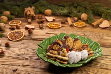 still life with Christmas cookies