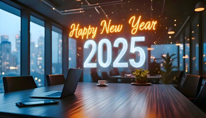 Happy New Year 2025 Office Celebration.