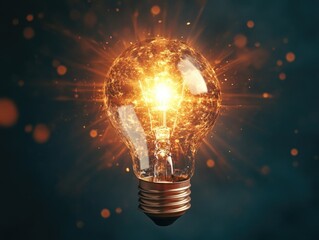 Glowing Light Bulb