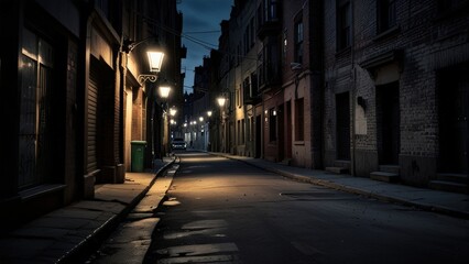 Fototapeta premium Urban street wallpaper