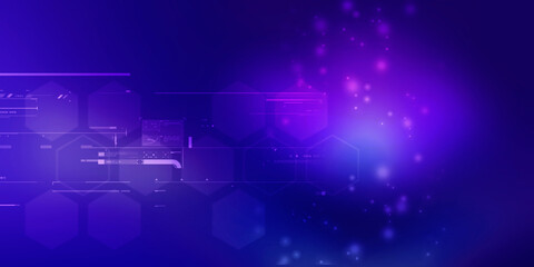 Obraz premium 2d illustration Abstract futuristic electronic circuit technology background