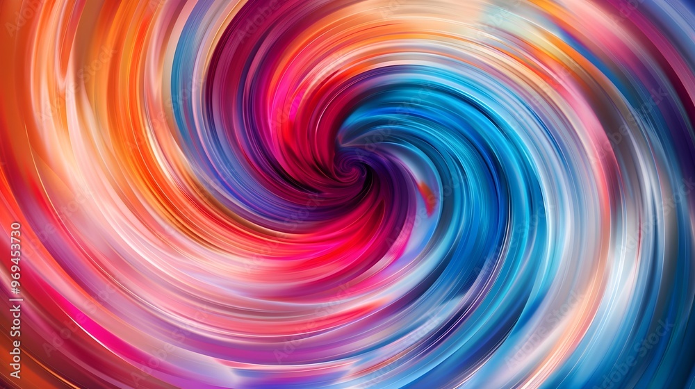 Poster a mesmerizing swirl of vibrant colors, creating a hypnotic and dynamic visual experience. the swirli