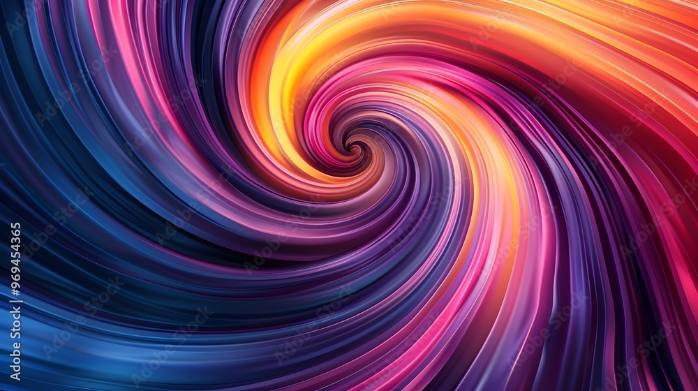 Poster a mesmerizing swirl of cosmic colors, drawing the viewer into a deep, ethereal experience. the spira