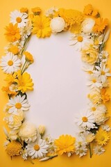 frame of flowers