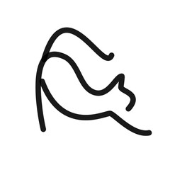 Cat logo design, vector