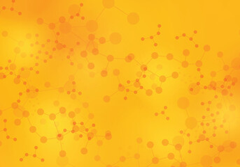 Medical concept with molecule pattern background. Vector illustration. Smart design for business ads.