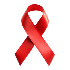 Red ribbon symbol of awareness