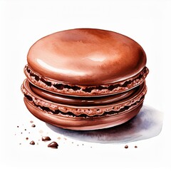 macarons isolated on white background