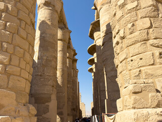 The Hypostyle Hall of the Temple of Karnak, in the Karnak complex in Luxor (Egypt), is one of the...