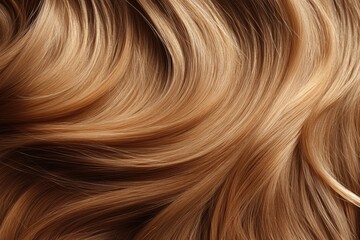 Fototapeta premium Close-up of silky blonde hair strands showcasing texture and shine. Perfect for beauty and haircare themes.