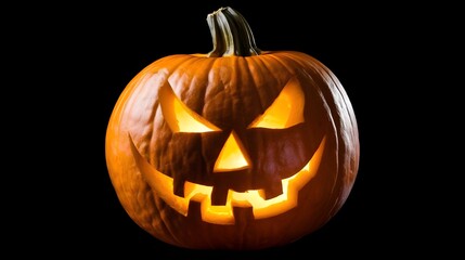 Glowing Jack O Lantern Pumpkin with Scary Face for Halloween
