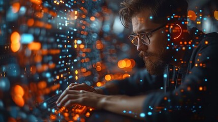 Chat manager setting up automated responses on a chat management platform