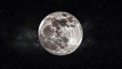 Naklejka premium moon-with-mountain-photo-space-backgrounds-astronomy