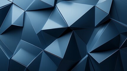 Obraz premium Abstract Low-Poly Steel Blue Background for Modern Design Concepts