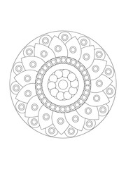 Flower coloring pages for kids