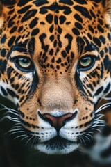 Obraz premium Leopard's Face Close Up