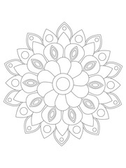 Flower coloring pages for kids