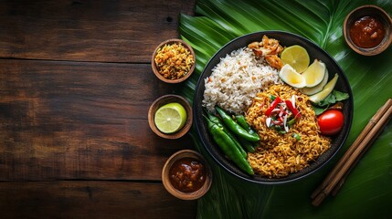 Indonesian Warung with a Plate of Nasi Goreng