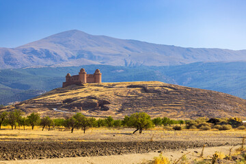 La Calahorra castle with Sierra Nevada, Andalusia, Spain © Richard Semik