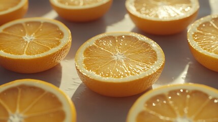 Fresh Oranges on Table