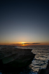 Sunrise from the coast of Tajao, vertical framing © AlbertoRodriguez