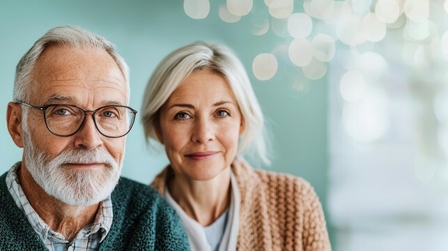 Senior couple learning about Alzheimer s care at a public health seminar, elderly Alzheimers care, caregiver support - Powered by Adobe