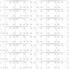 A grid pattern featuring evenly spaced dots, creating a minimalist design.