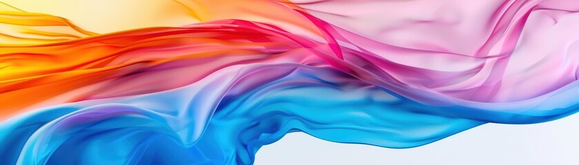 Naklejka premium A Close-up Shot Abstract Watercolor Silhouettes of Watercolor business silhouettes, vibrant overlapping hues