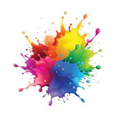 Colorful paint  or rainbow paint splash